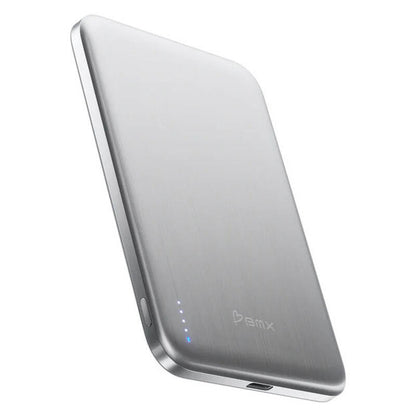 BMX 5,000mAh SolidSafe Air Magnetic Power Bank - Silver