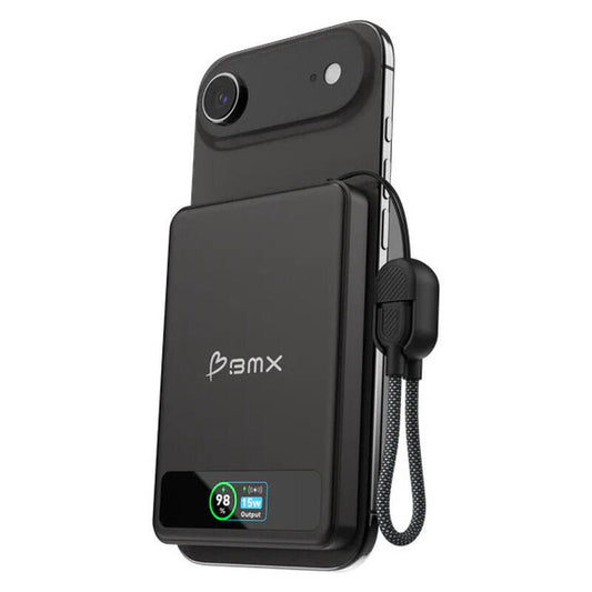 BMX 5,000mAh SolidSafe Magnetic Power Bank - Black