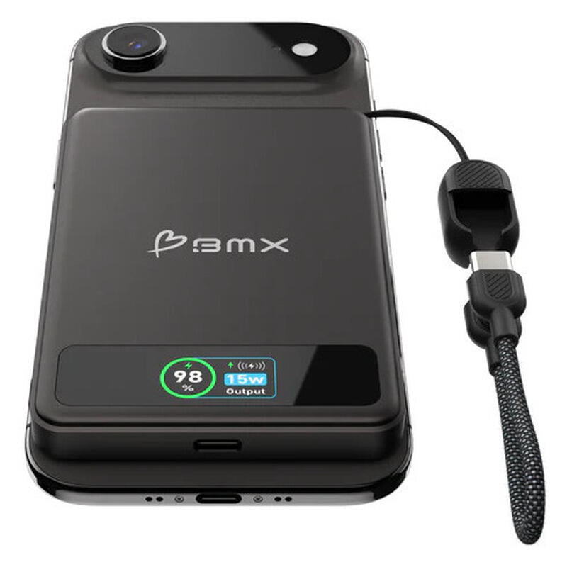 BMX 5,000mAh SolidSafe Magnetic Power Bank - Black