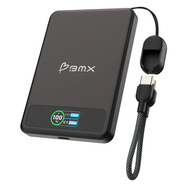BMX 5,000mAh SolidSafe Magnetic Power Bank - Black