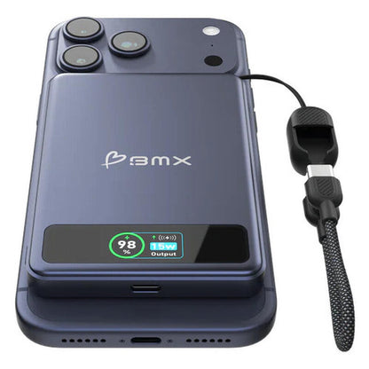 BMX 5,000mAh SolidSafe Magnetic Power Bank - Blue