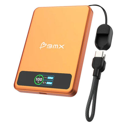 BMX SOLIDSAFE MAGNETIC 5K POWER BANK ORANGE 5,000MAH