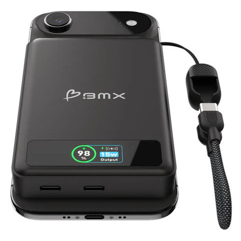 BMX 10,000mAh SolidSafe Magnetic Power Bank - Black