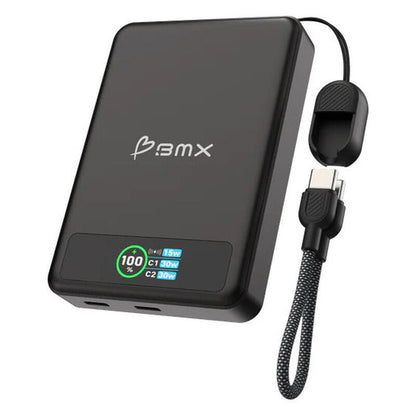 BMX 10,000mAh SolidSafe Magnetic Power Bank - Black