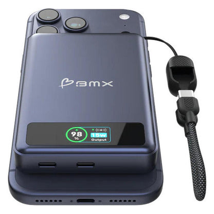BMX 10,000mAh SolidSafe Magnetic Power Bank - Blue