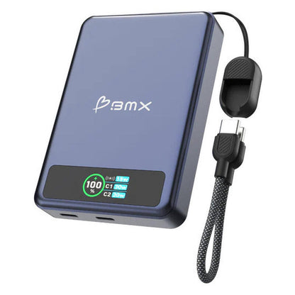 BMX 10,000mAh SolidSafe Magnetic Power Bank - Blue