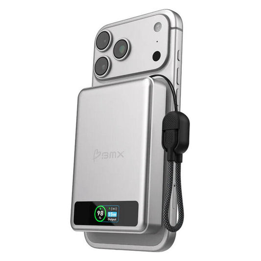 BMX 10,000mAh SolidSafe Magnetic Power Bank - Silver