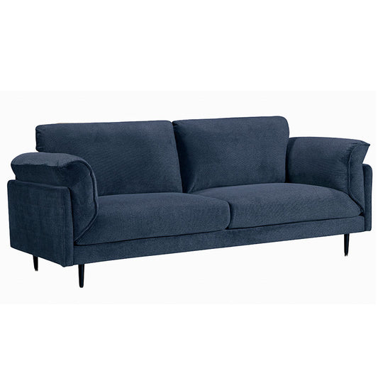 Bodhi 3 Seater Sofa Lounge - Navy Blue Fabric