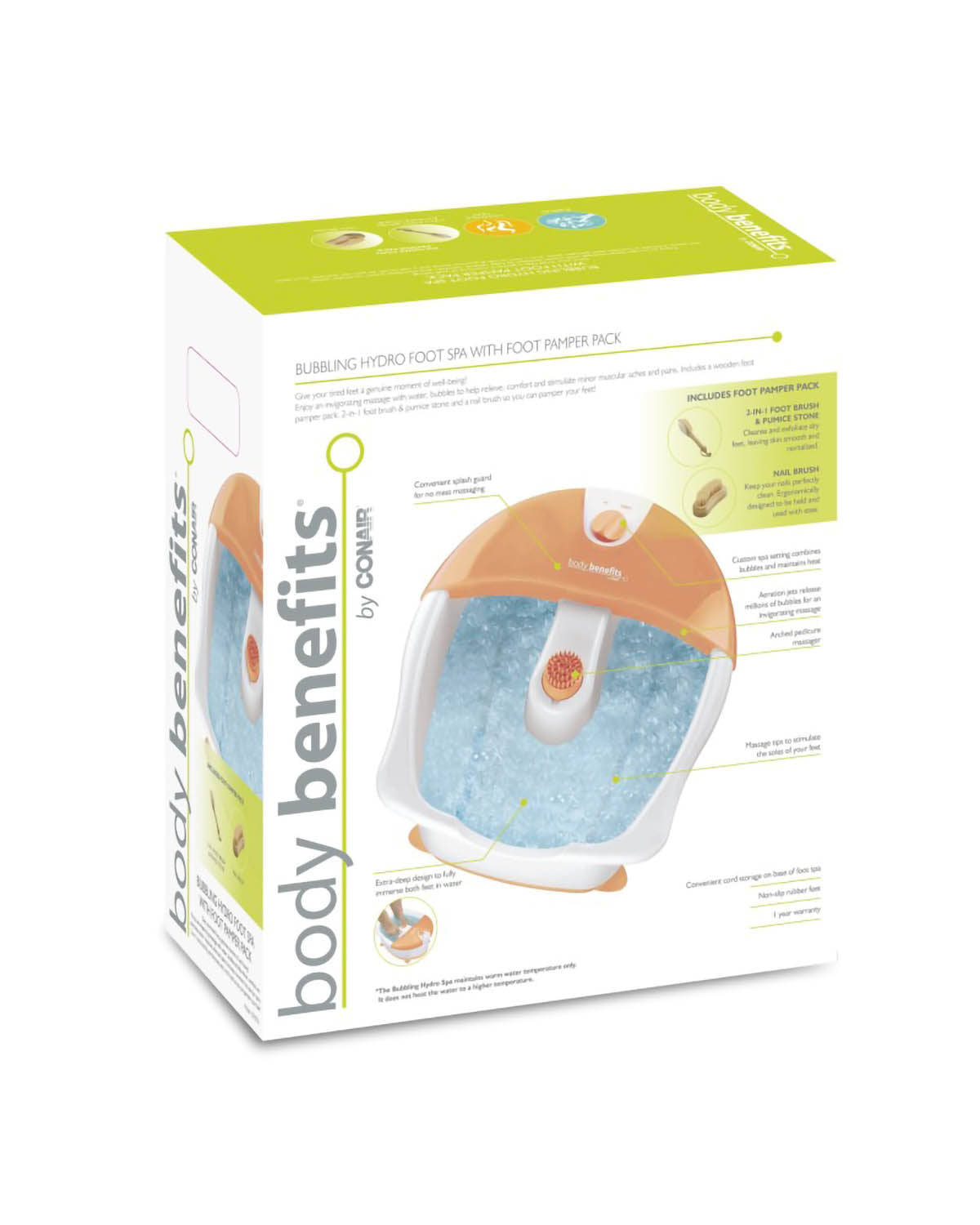 BodyBenifits Bubbling Hydro Foot Spa & Foot Pamper Pack