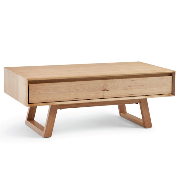 Bondi 2 Drawer Timber Coffee Table - Oak/Natural