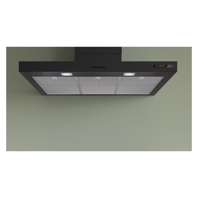 Bosch 90cm Wall Mounted Canopy Rangehood - Matt Black (Series 4)