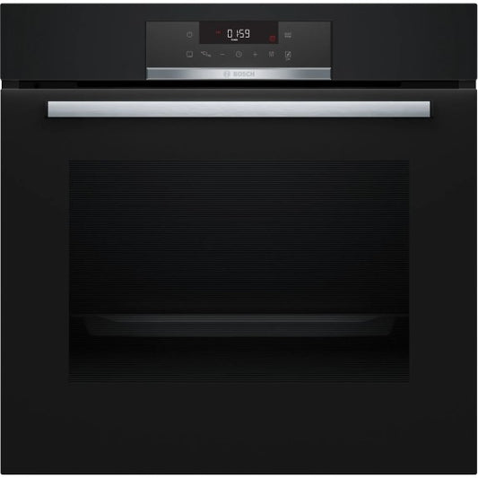 BOSCH SERIES 4 BUILT-IN PYROLYTIC OVEN - BLACK 60cm