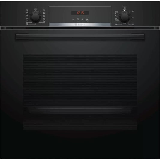 Bosch 60cm Series 4 Built-In Pyrolytic Oven with Steam Function - Black