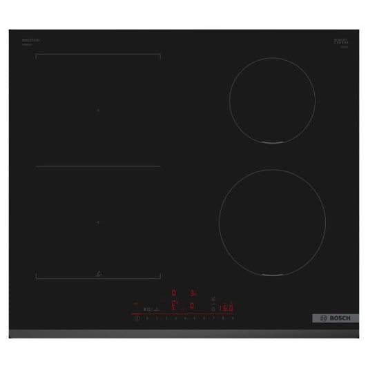 Bosch 60cm Series 6 Combi Induction Cooktop - Black
