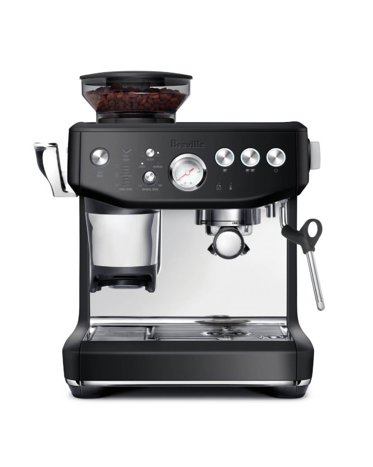 Breville The Barista Express Impress Coffee Machine - Black Truffle