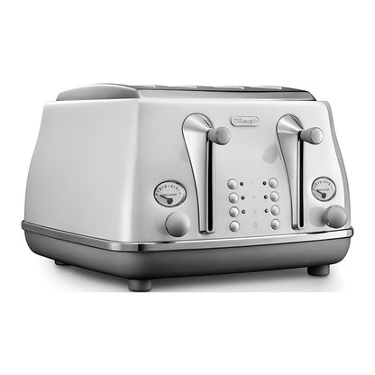 DeLonghi Icona Capitals 4 Slice Toaster - Sydney White