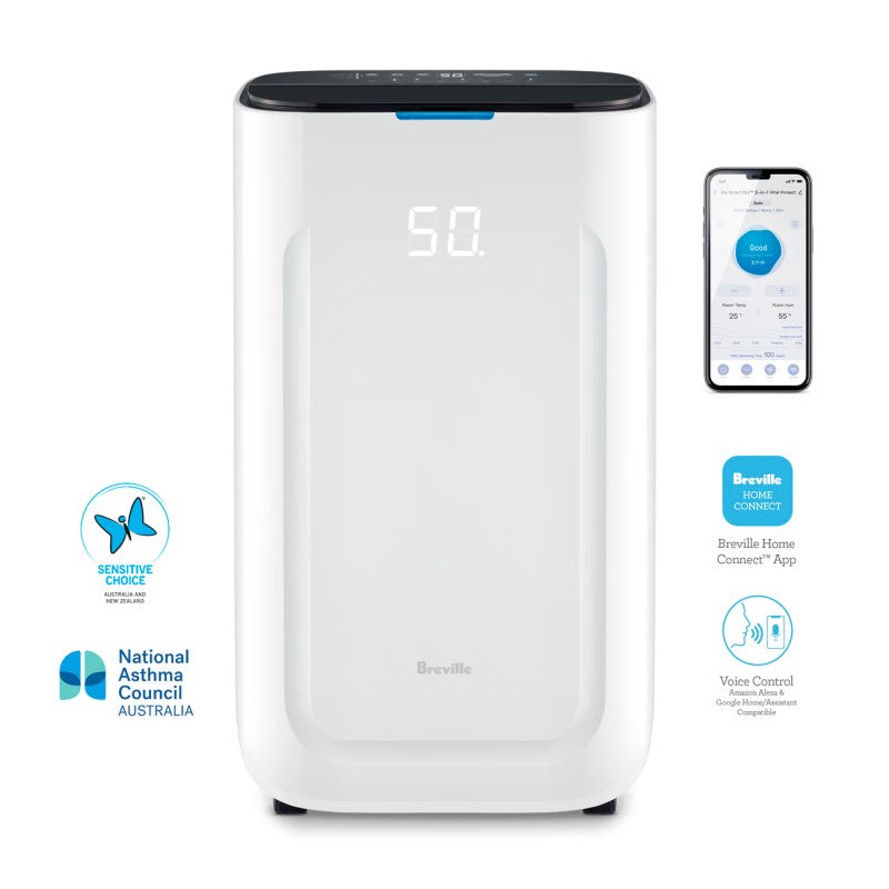Breville The Smart Dry 2-in-1 Viral Protect Dehumidifier