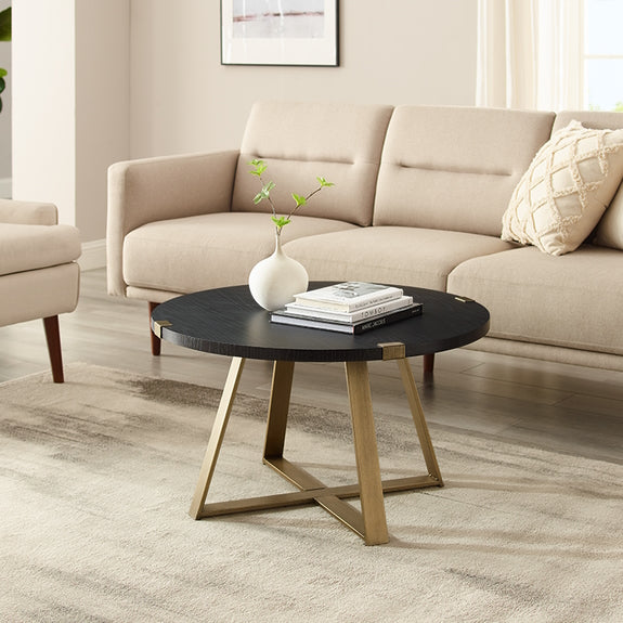 Capri Coffee Table - Black/Gold