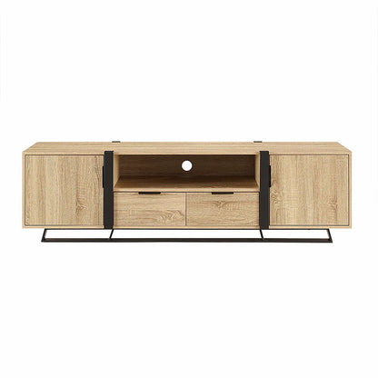 Capri 1800mm Entertainment Unit - Oak/Black