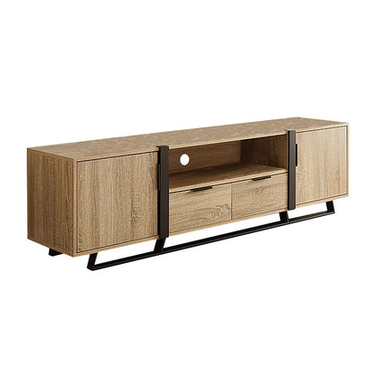 Capri 1800mm Entertainment Unit - Oak/Black