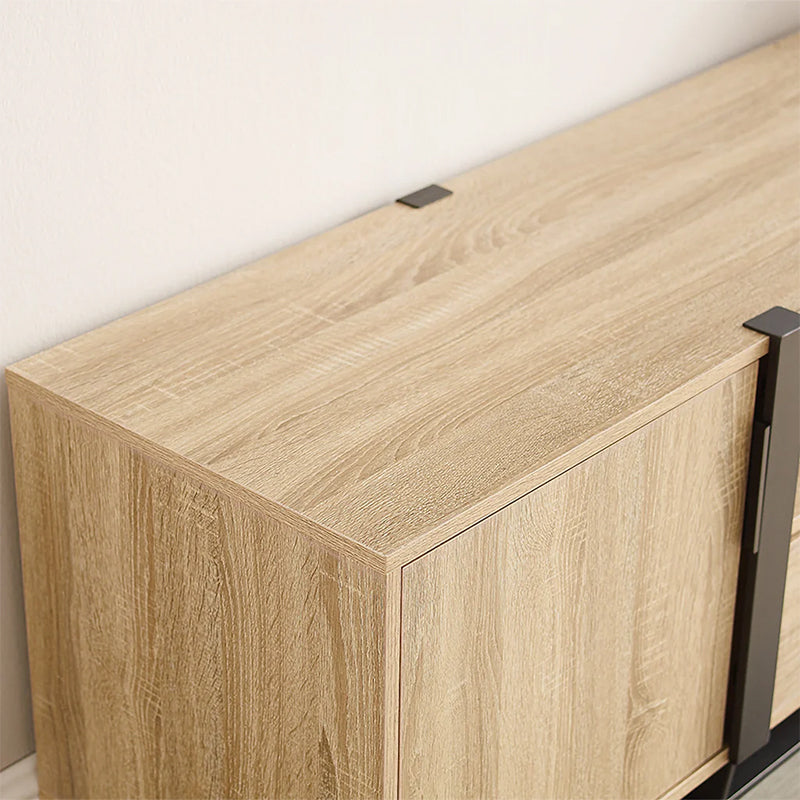 Capri 1800mm Entertainment Unit - Oak/Black