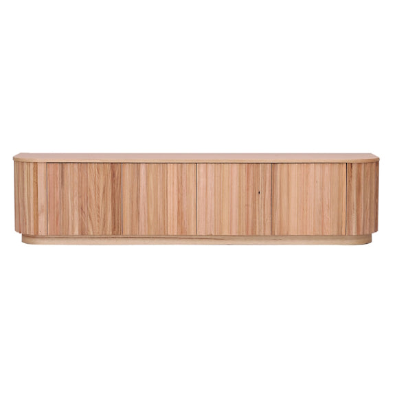 Caesar 2062mm Timber Entertainment Unit - Messmate/Natural