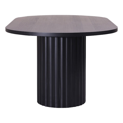 Caesar 210cm Dining Table - Messmate/Black