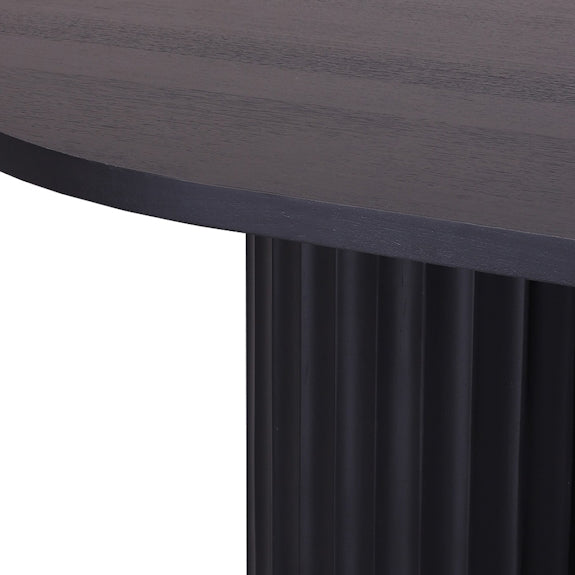 Caesar 210cm Dining Table - Messmate/Black