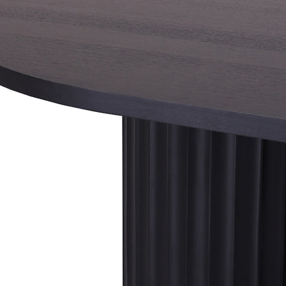 Caesar 210cm Dining Table - Messmate/Black
