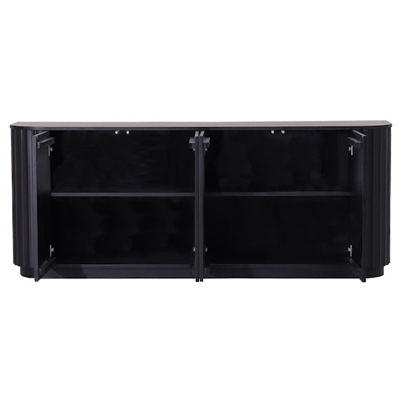 Caesar 2062mm Timber Buffet - Messmate/Black