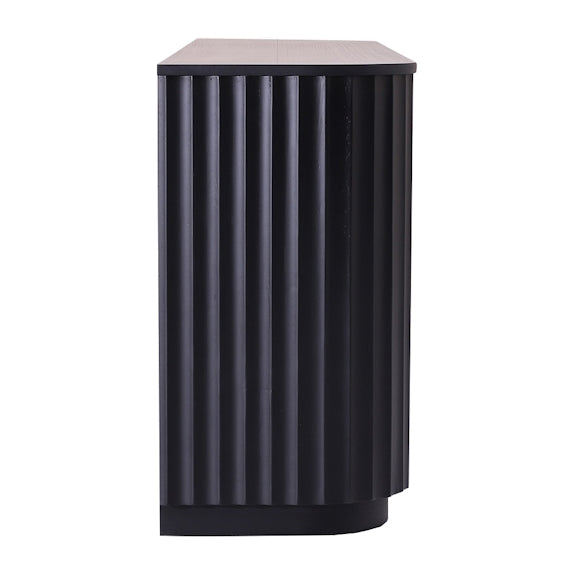 Caesar 2062mm Timber Buffet - Messmate/Black