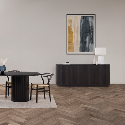 Caesar 2062mm Timber Buffet - Messmate/Black