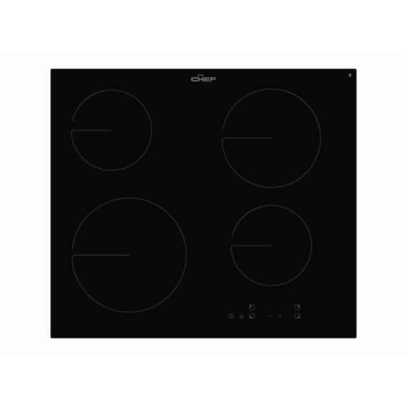 Chef 60cm 4 Zone Ceramic Cooktop