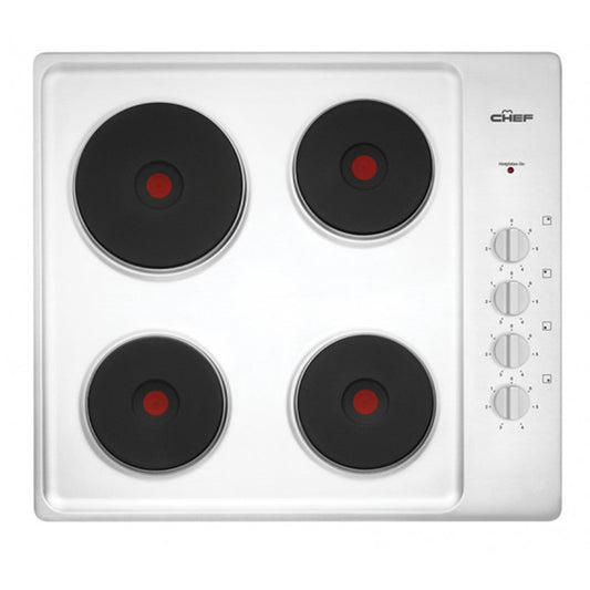 Chef 60cm Electric Cooktop - Stainless Steel