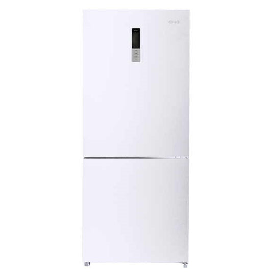 ChiQ 396 Litre Bottom Mount Inverter Fridge - White