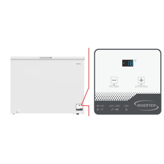 ChiQ 299 Litre Hybrid Chest Freezer