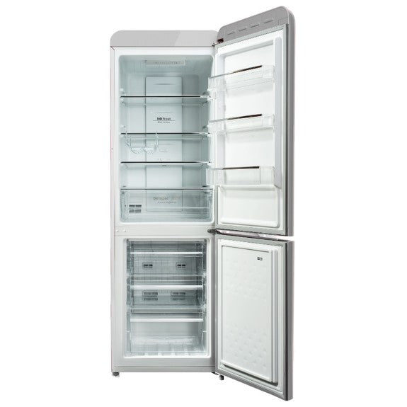 CHiQ Retro Style 231 Litre Bottom Mount Fridge - White