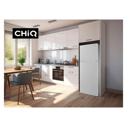 CHiQ 410L Top Mount Fridge Freezer - White