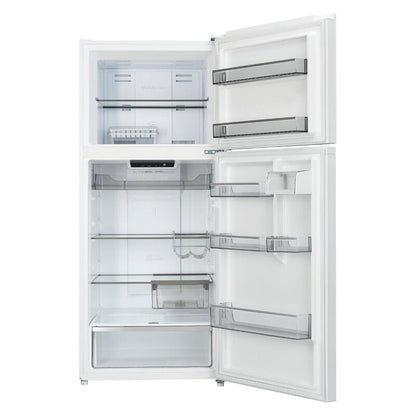 CHiQ 410L Top Mount Fridge Freezer - White