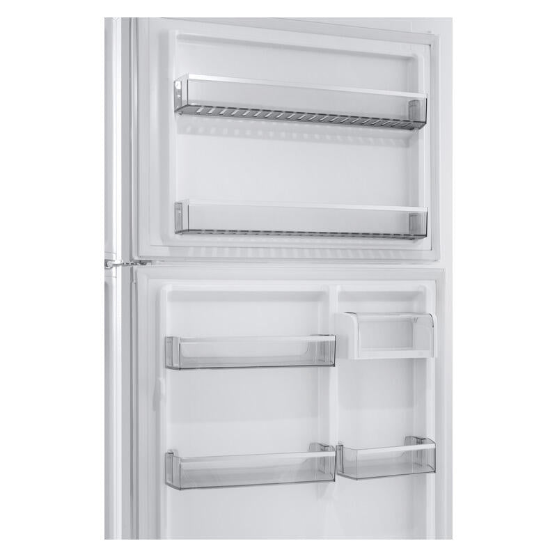 CHiQ 410L Top Mount Fridge Freezer - White