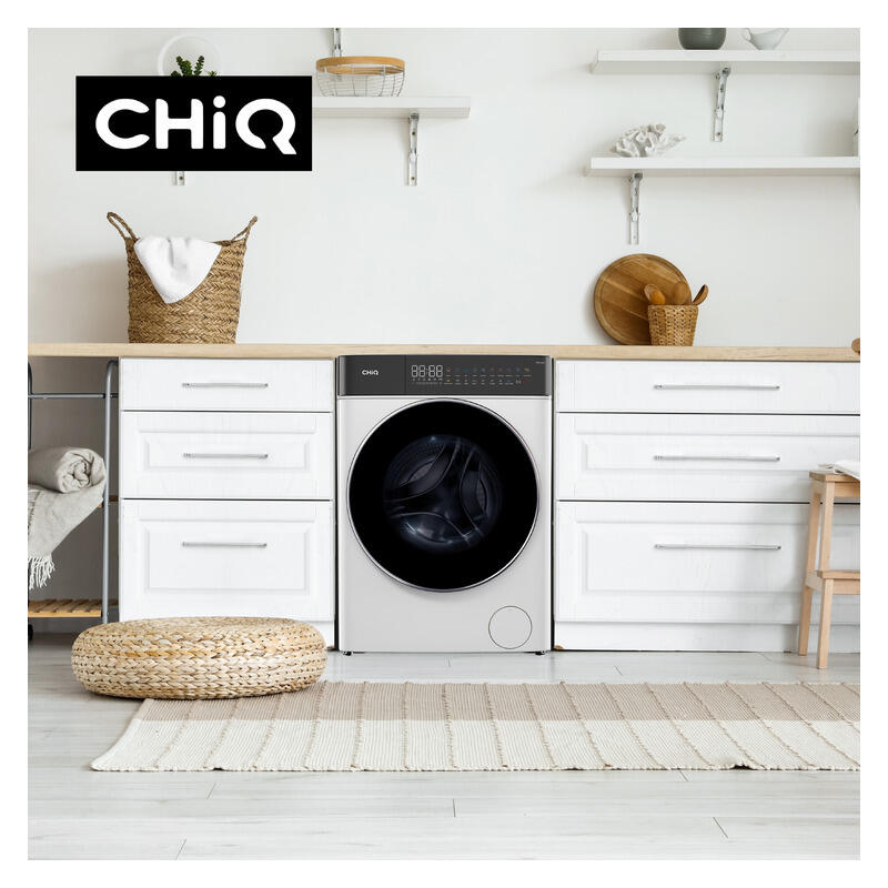 CHiQ 10kg + 6kg Front Load Washing Machine & Dryer Combo - White