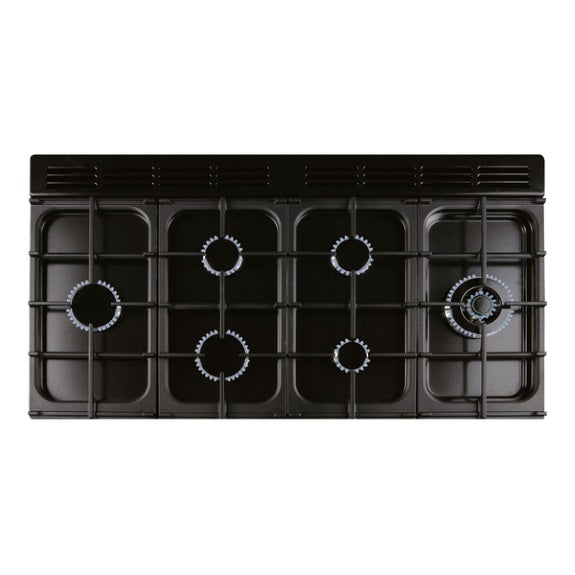 Falcon Classic 110cm Dual Fuel Cooker - Black and Chrome
