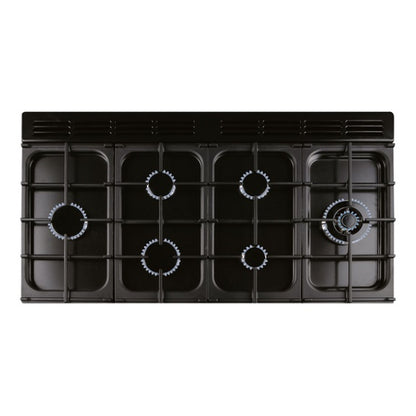 Falcon Classic 110cm Dual Fuel Cooker - Black and Chrome