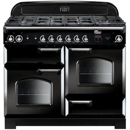 Falcon Classic 110cm Dual Fuel Cooker - Black and Chrome