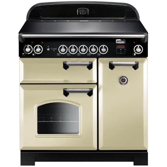 Falcon Classic 90cm 5 Zone Induction Cooker - Cream and Chrome