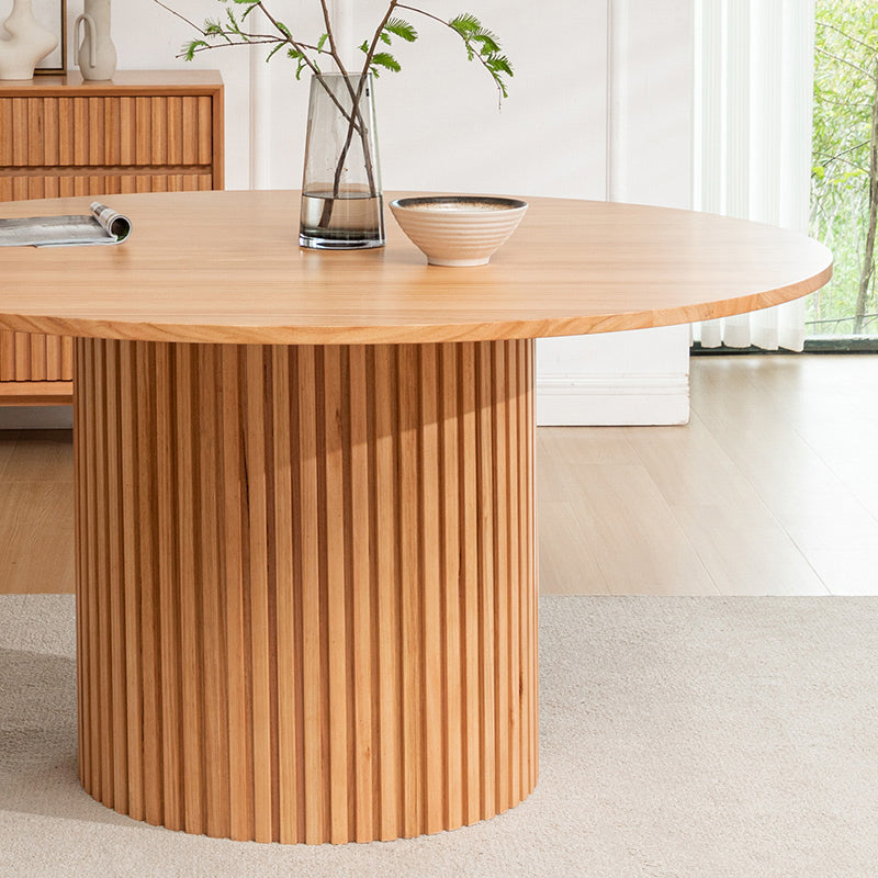 Cleo 130cm Round Dining Table - Natural