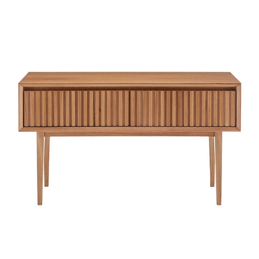 Cleo 130cm 2 Drawer Timber Hall Table - Natural