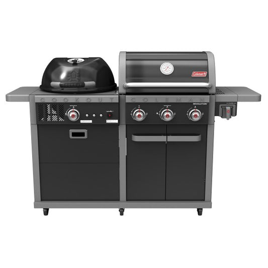Coleman Revolution Dual Fuel BBQ - Black Gloss