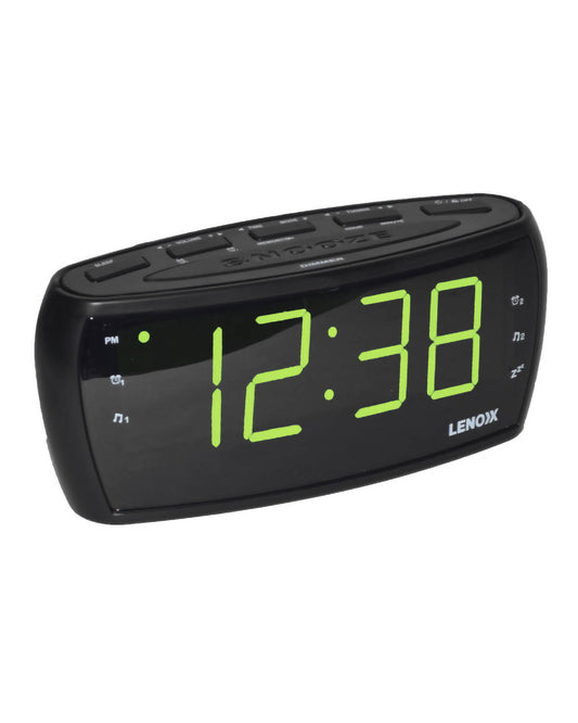 Lenoxx 1.8 Inch Large Number Display Clock Radio