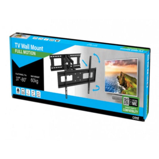 Crest Full Motion TV Wall Mount 37 - 80 Inches